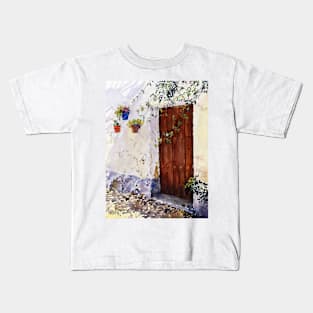 Old Door in Almocíta Kids T-Shirt